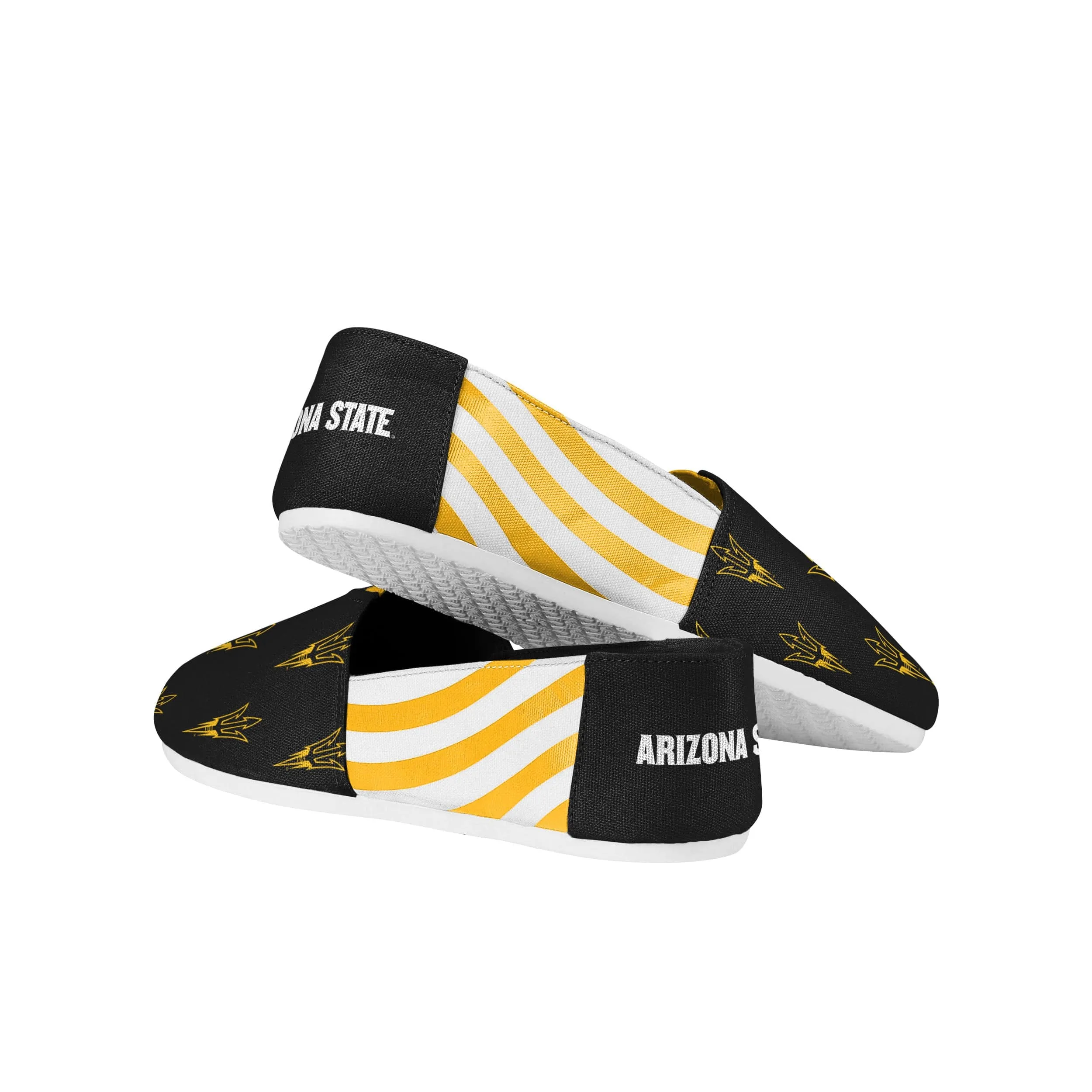 Arizona State Sun Devils NCAA Womens Stripe Canvas Shoes