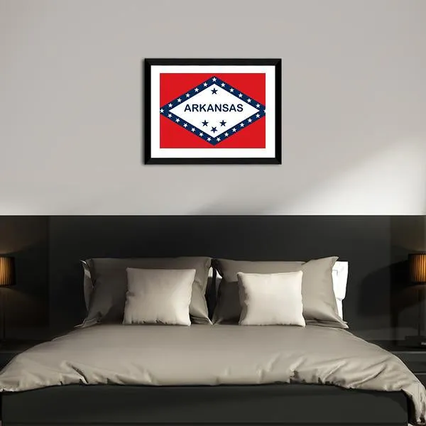 Arkansas State Flag Canvas Wall Art