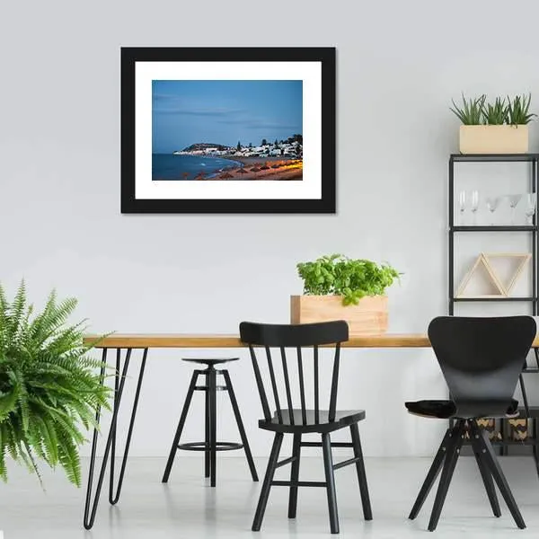 Beach In Gammarth Canvas Wall Art