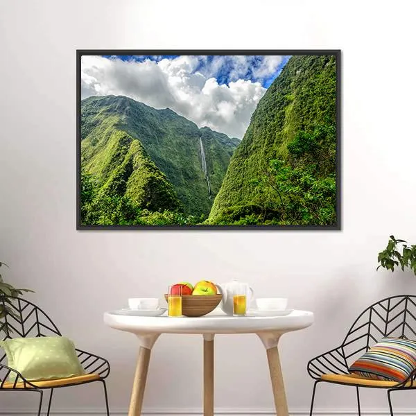 Cascade Blanche Canvas Wall Art
