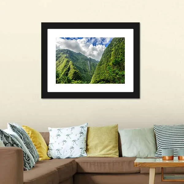 Cascade Blanche Canvas Wall Art