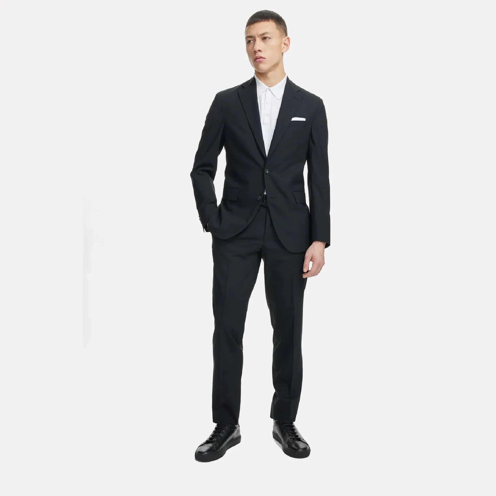 Dean Super 110 Modern Fit Suit / Charcoal
