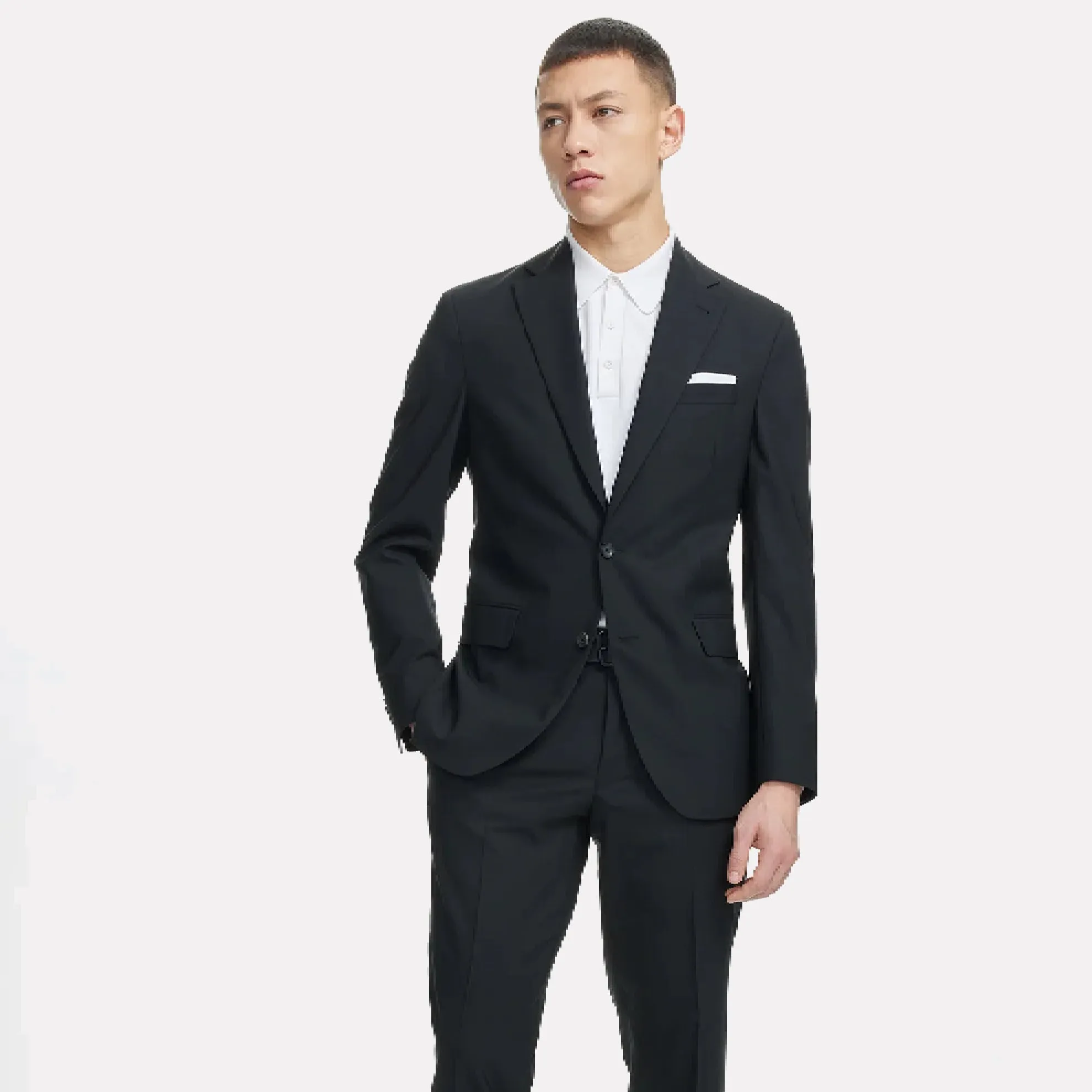 Dean Super 110 Modern Fit Suit / Charcoal