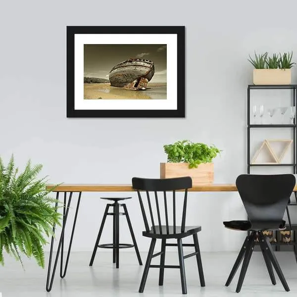 Dulas Bay Shipwreck Canvas Wall Art