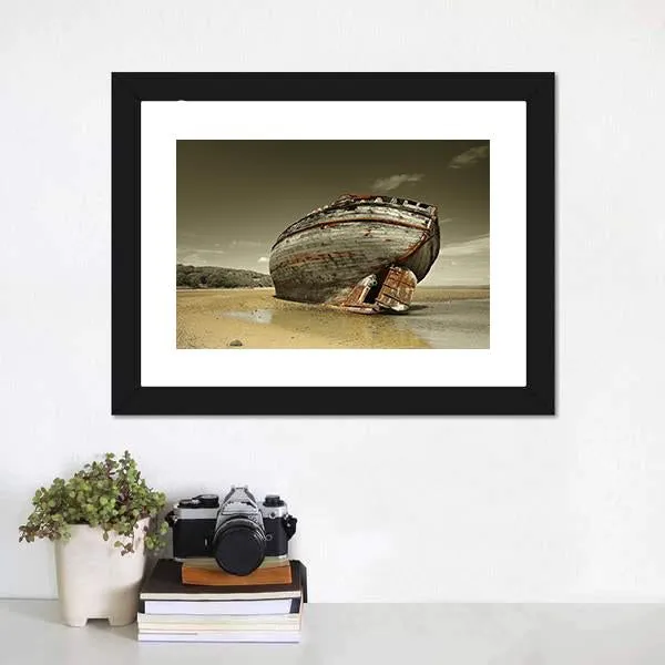 Dulas Bay Shipwreck Canvas Wall Art