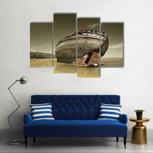 Dulas Bay Shipwreck Canvas Wall Art