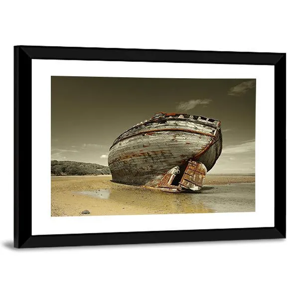 Dulas Bay Shipwreck Canvas Wall Art