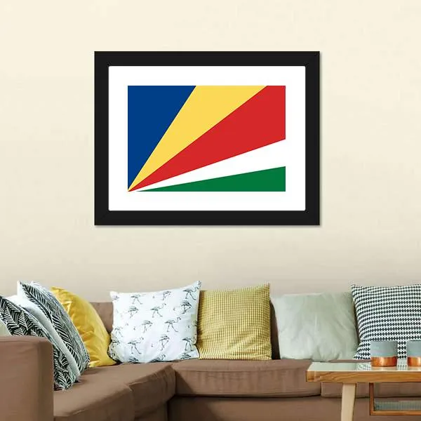 Flag Of Seychelles Canvas Wall Art