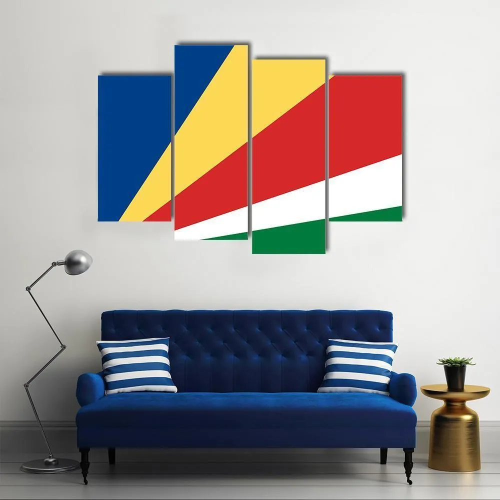 Flag Of Seychelles Canvas Wall Art
