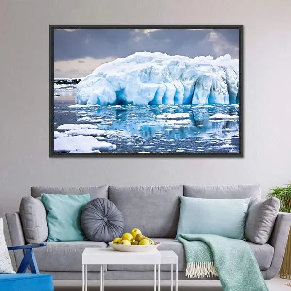 Huge Iceberg In Antarctica Canvas Wall Art
