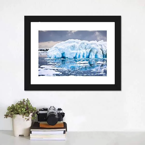 Huge Iceberg In Antarctica Canvas Wall Art
