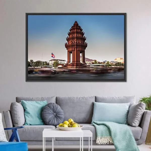 Independence Monument  Cambodia Canvas Wall Art