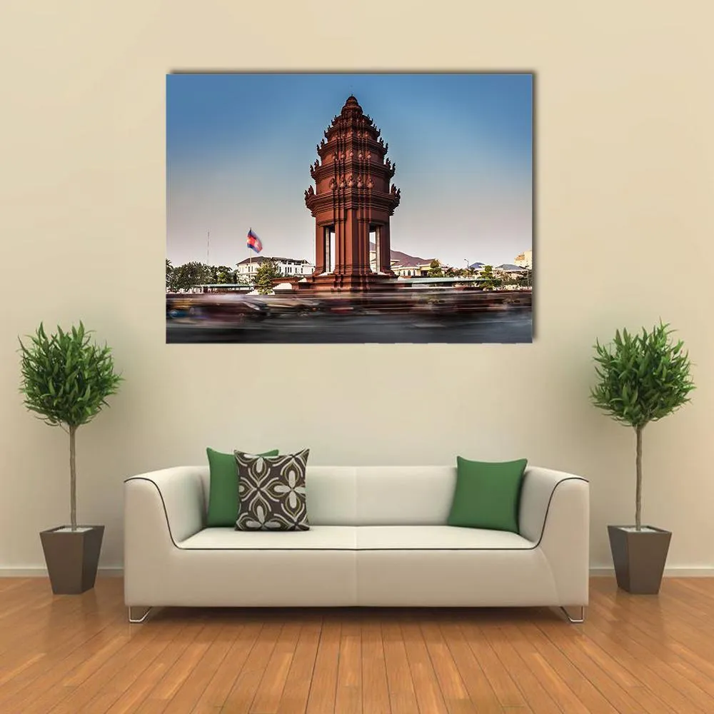 Independence Monument  Cambodia Canvas Wall Art