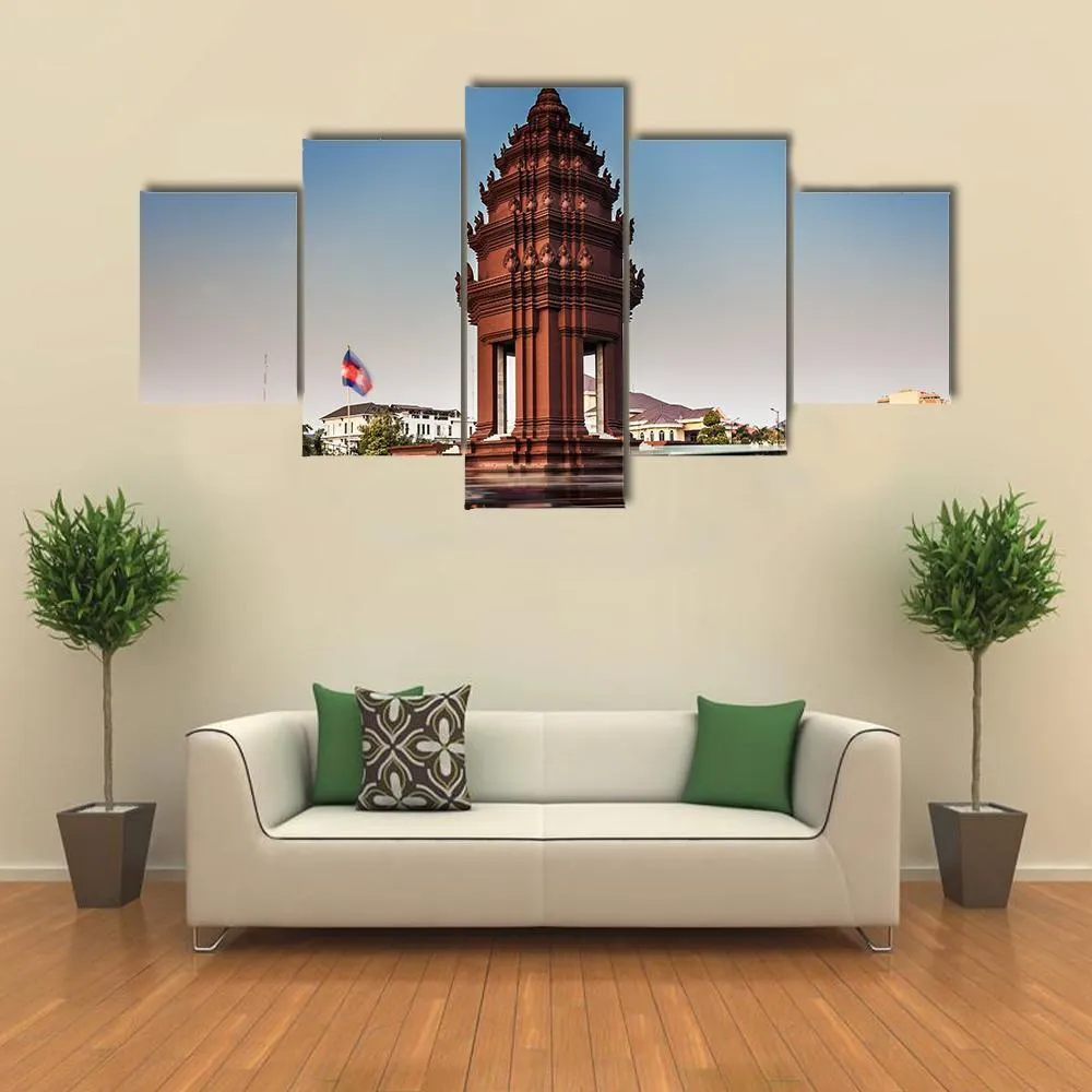 Independence Monument  Cambodia Canvas Wall Art