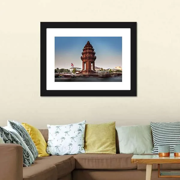 Independence Monument  Cambodia Canvas Wall Art
