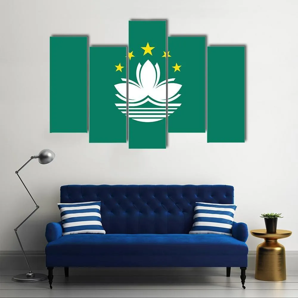 Macau Flag Canvas Wall Art
