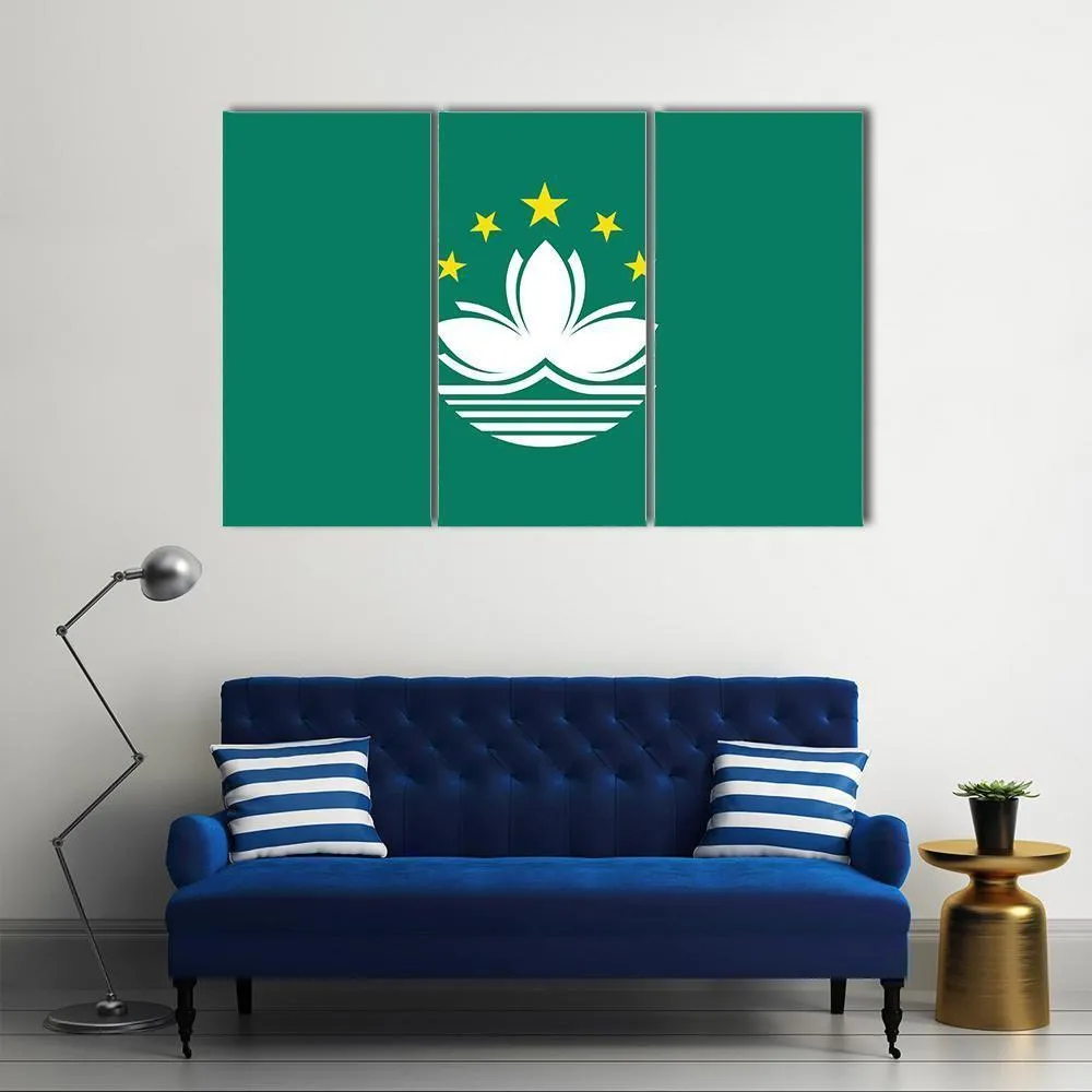 Macau Flag Canvas Wall Art