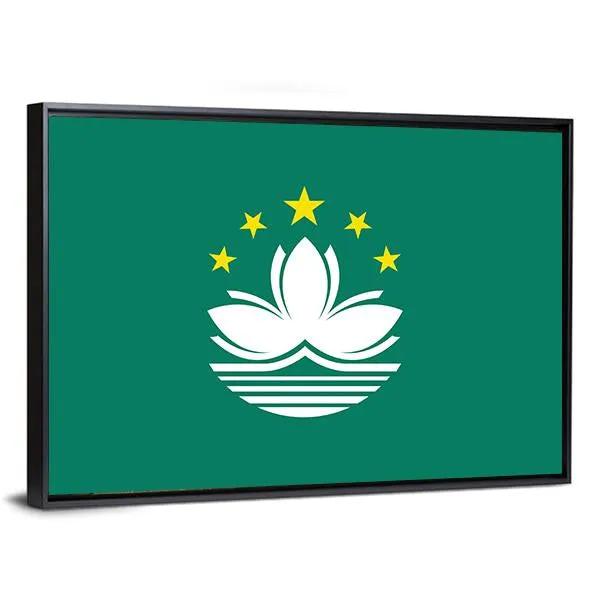 Macau Flag Canvas Wall Art