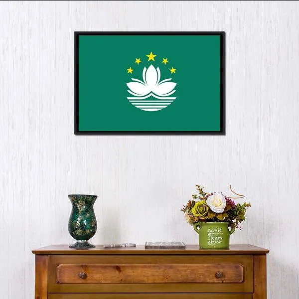 Macau Flag Canvas Wall Art