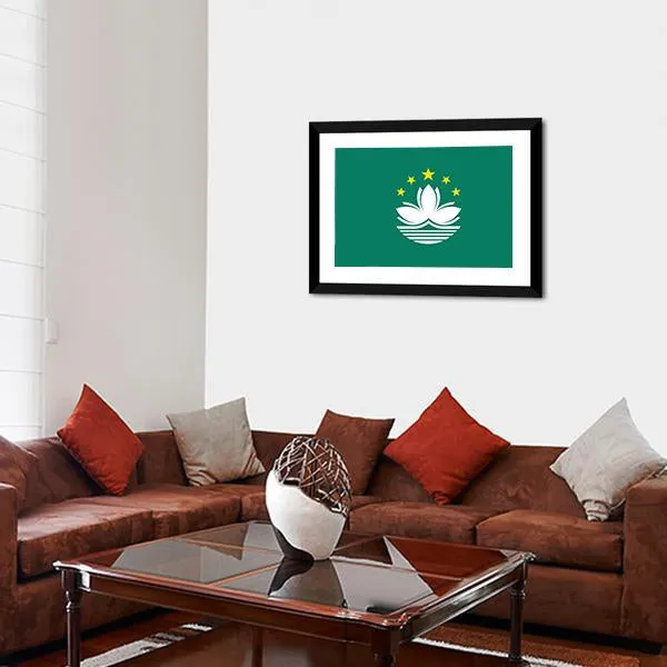 Macau Flag Canvas Wall Art