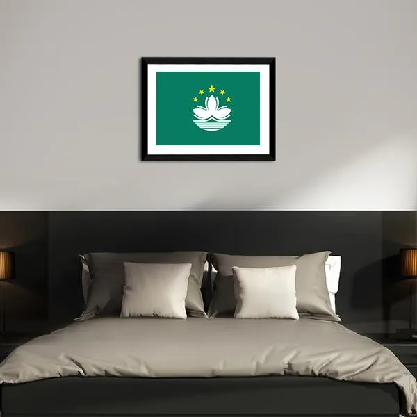 Macau Flag Canvas Wall Art
