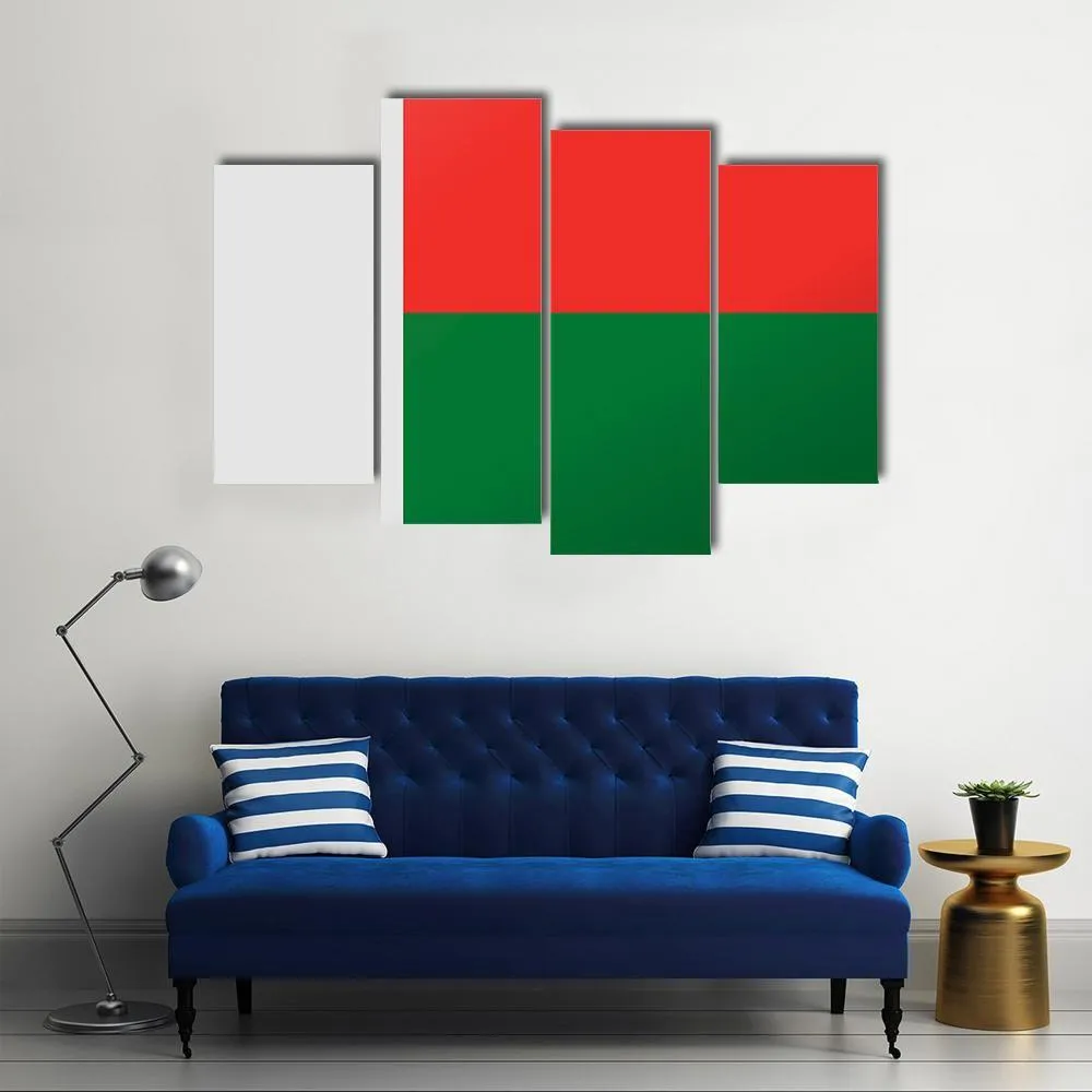 Madagascar Flag Canvas Wall Art