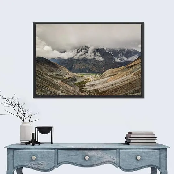 Mastuj River & Valley Canvas Wall Art