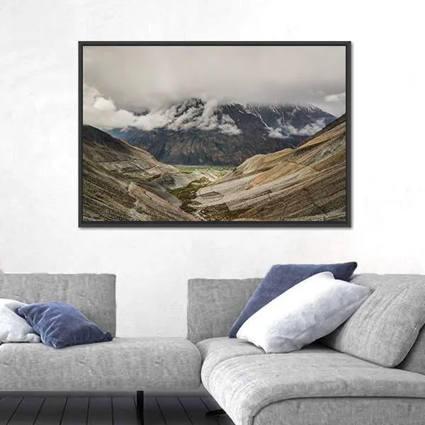 Mastuj River & Valley Canvas Wall Art