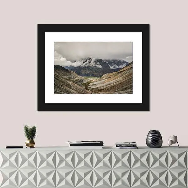 Mastuj River & Valley Canvas Wall Art