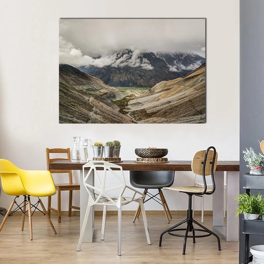 Mastuj River & Valley Canvas Wall Art