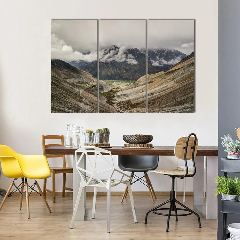 Mastuj River & Valley Canvas Wall Art
