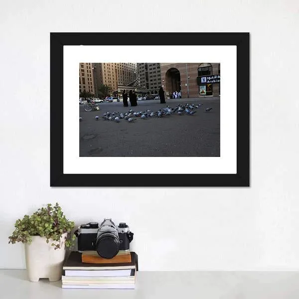 Medinah Street View Canvas Wall Art