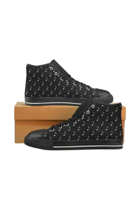 Noteworthy High Top Canvas Shoes