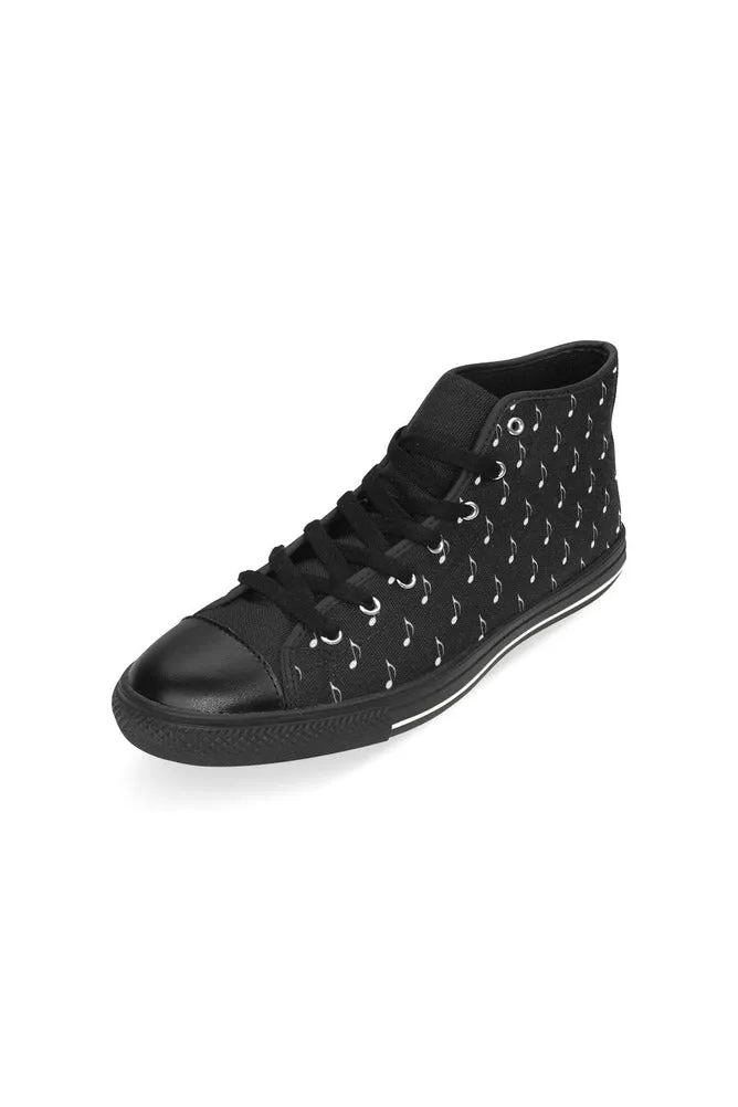 Noteworthy High Top Canvas Shoes