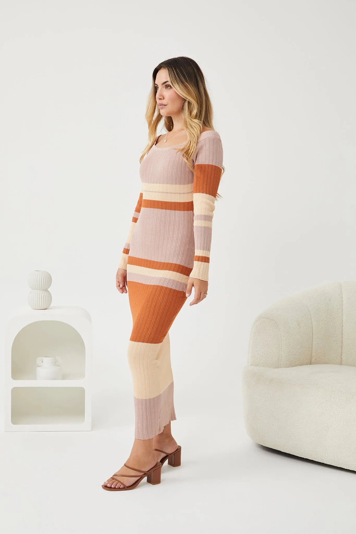 Patrice Knit Dress - Multi Stripe
