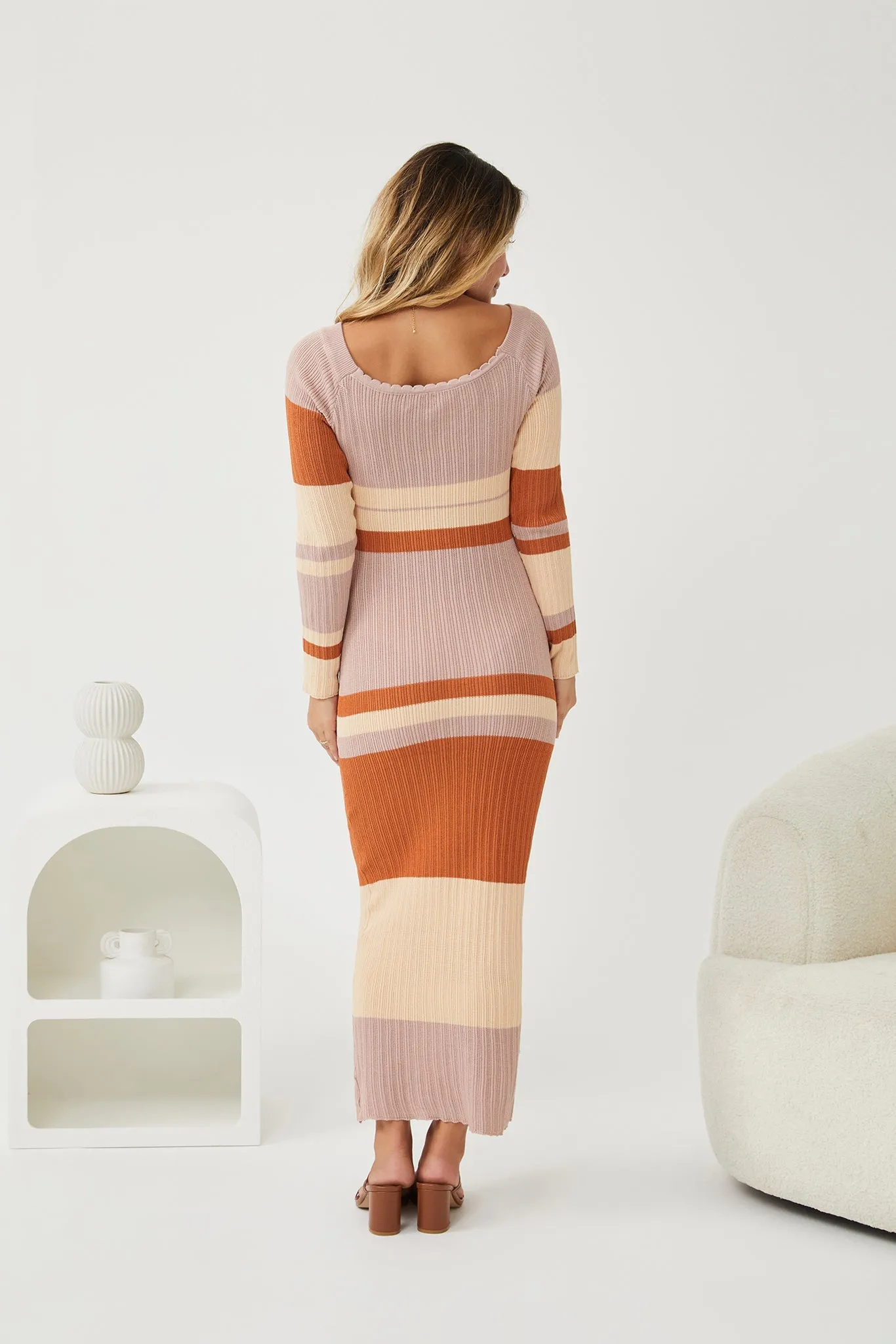 Patrice Knit Dress - Multi Stripe
