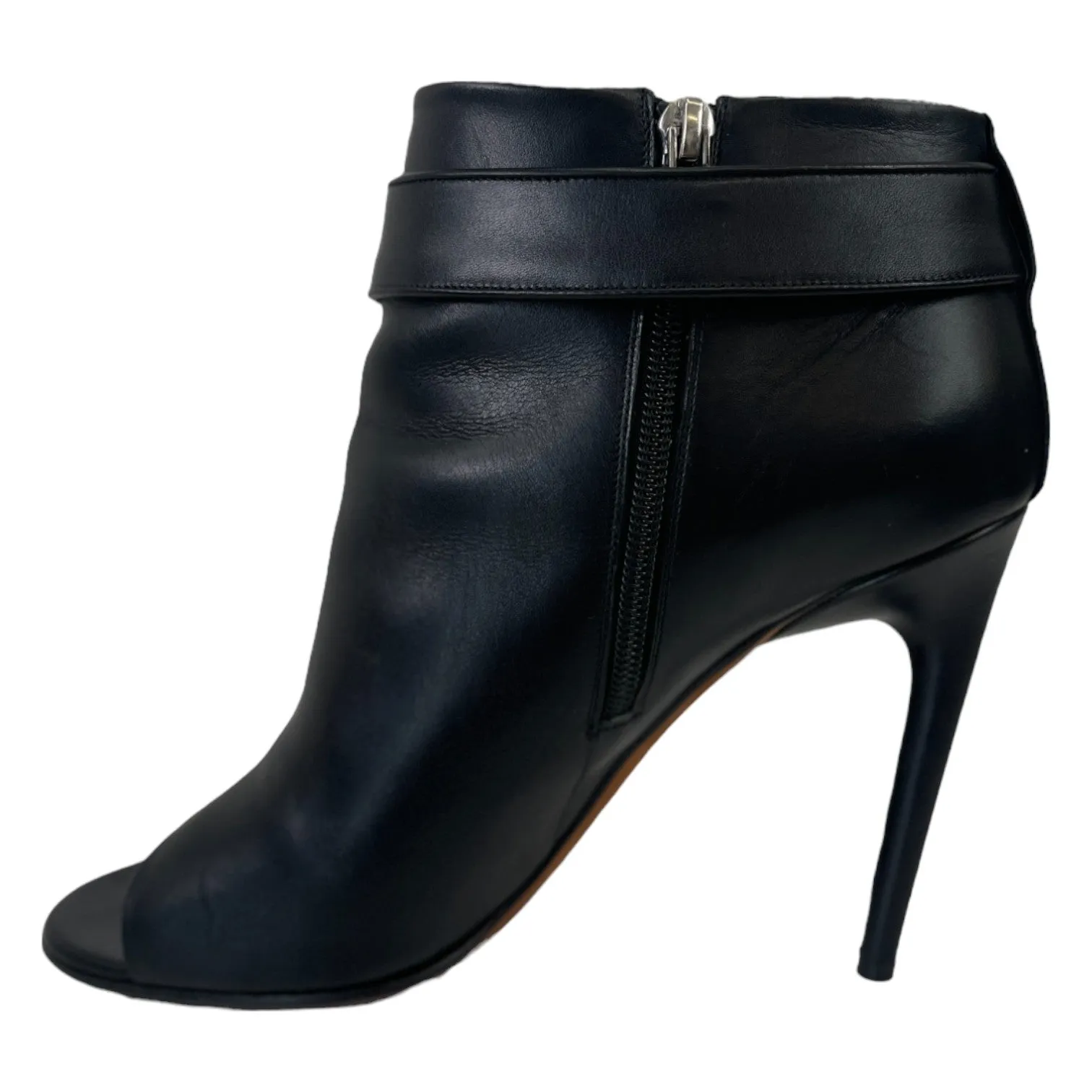 Women's Leather Shark Heeled Boots Black Size EU 41 / UK 8