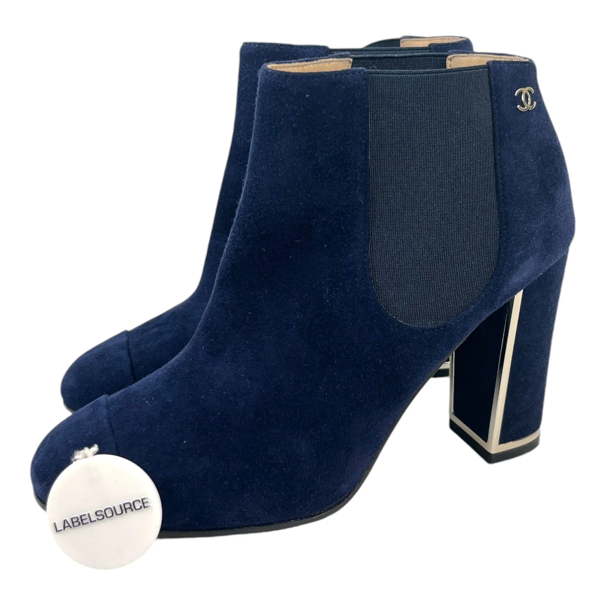 Women's Suede Cc Heeled Boots Navy Size EU 35.5 / UK 2.5