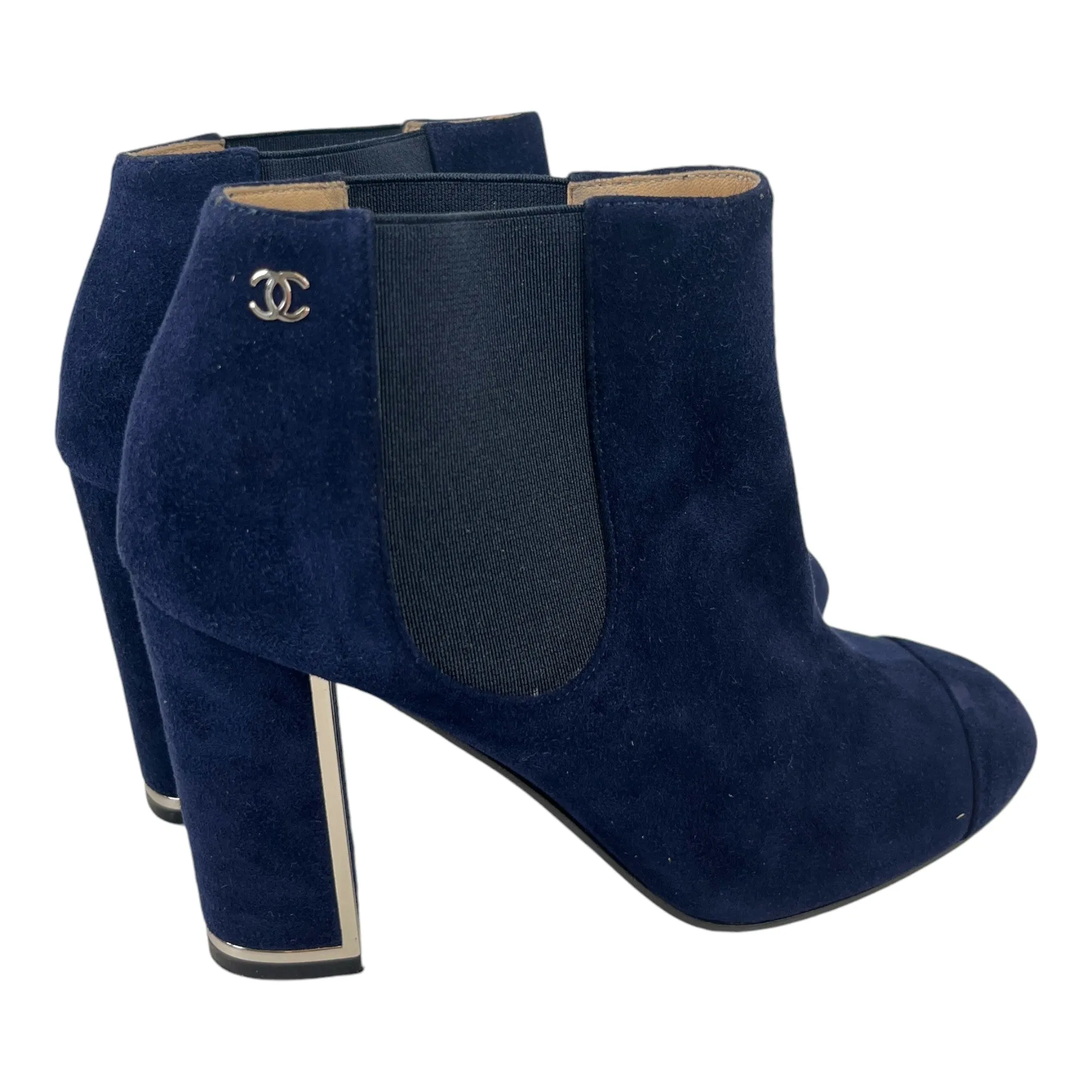Women's Suede Cc Heeled Boots Navy Size EU 35.5 / UK 2.5