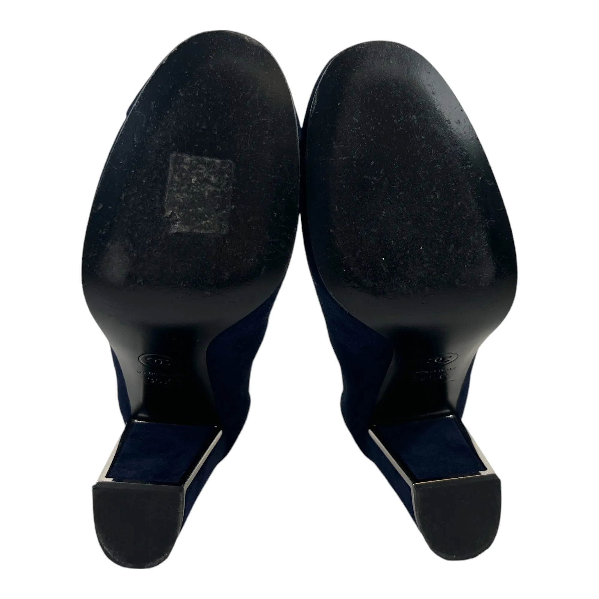 Women's Suede Cc Heeled Boots Navy Size EU 35.5 / UK 2.5