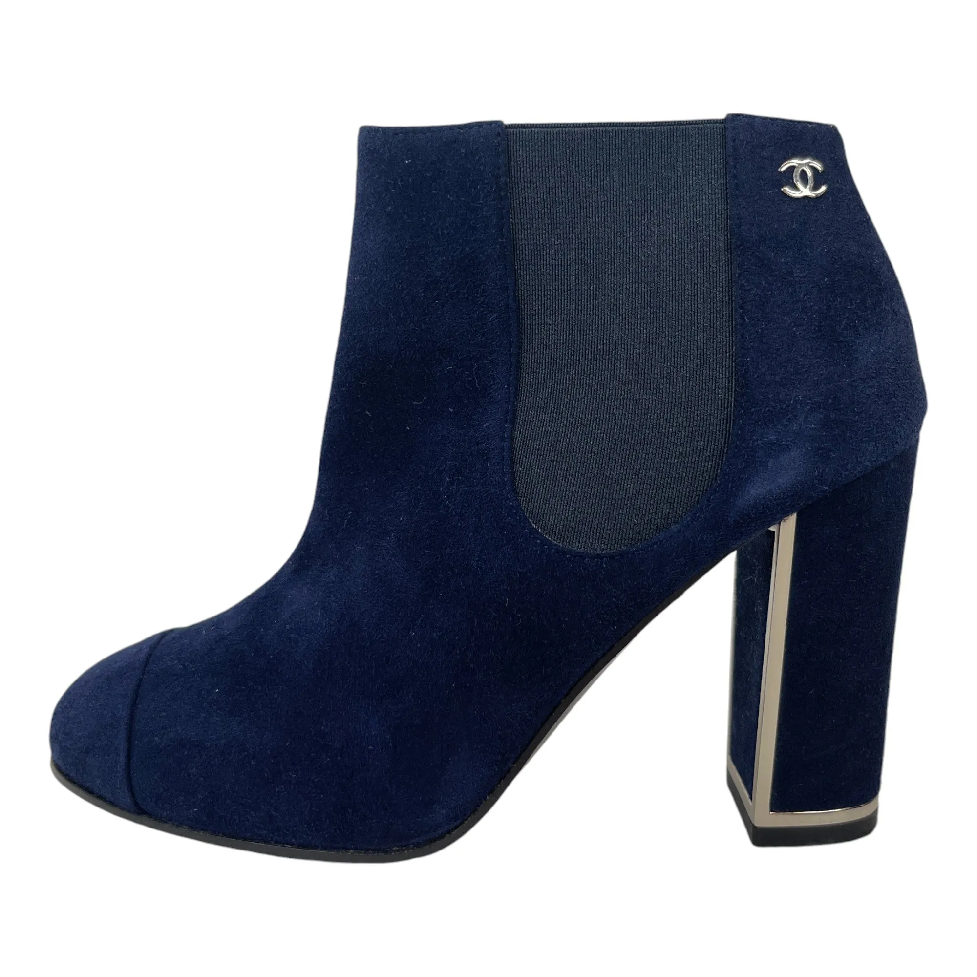 Women's Suede Cc Heeled Boots Navy Size EU 35.5 / UK 2.5