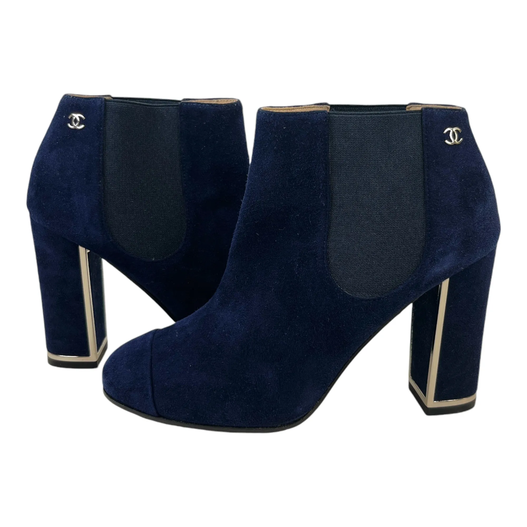 Women's Suede Cc Heeled Boots Navy Size EU 35.5 / UK 2.5
